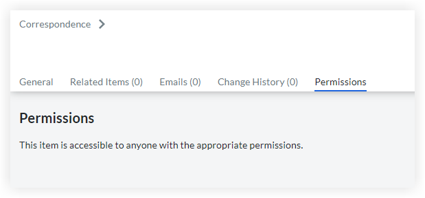 Permissions tab in Correspondence Item View.png